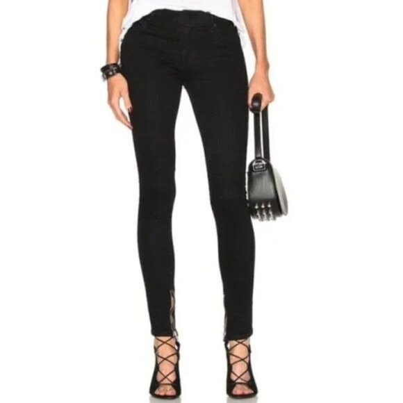 NEW RTA Road To Awe Alexa Skinny Jeans Size 24 Black - Picture 1 of 15